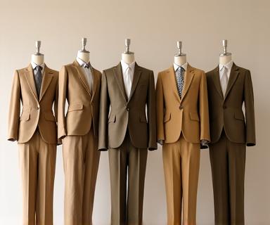 アースカラーの既製スーツコレクション